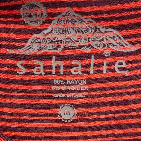 Sahalie Multi Striped Red Jumpsuit - Picture 10 of 12